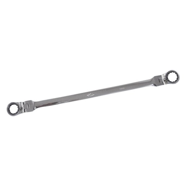 K-Tool International® - 8 x 10 mm Spline Flexible Head 72-Teeth Reversible Ratcheting Chrome Double Box End Wrench