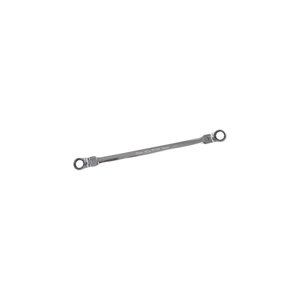 K-Tool International® - 17 x 19 mm Spline Flexible Head 72-Teeth Reversible Ratcheting Chrome Double Box End Wrench