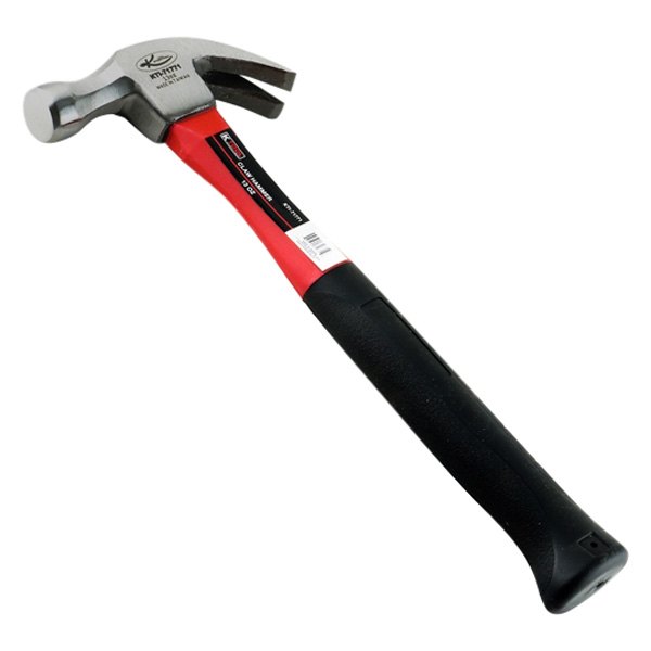 K-Tool International® - 13 oz. Fiberglass Handle Smooth Face Curved Claw Hammer