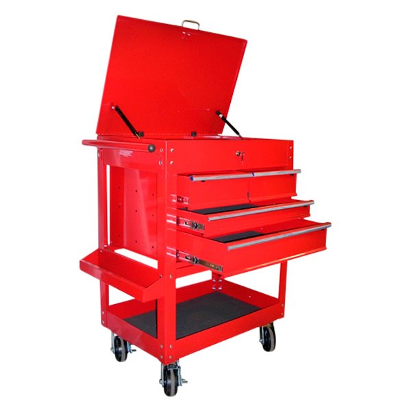K-Tool International® - Red Rolling Tool Cabinet (39" W x 19" D x 41" H)