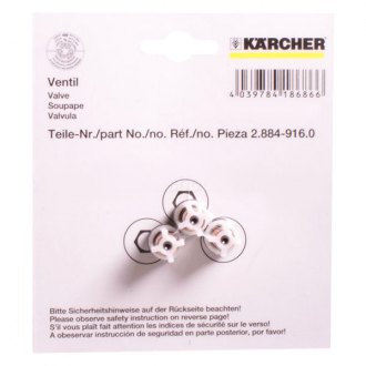 Set of 3  Valves Karcher 2.884-916.0 Pressure Check Valve 