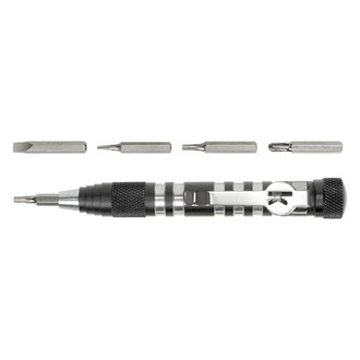 Kershaw® - 6-piece Metal Handle Pocket Clip Precision Multi-Bit Screwdriver Kit