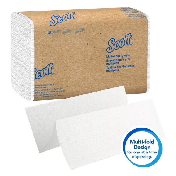 Kimberly Clark® - Scott™ Essential™ 8" x 400' White Hard Roll Towel Pack