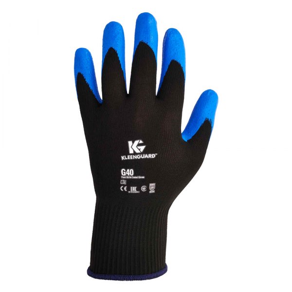 Kimberly Clark® - Kleenguard™ Medium G40 Black/Blue Foam Nitrile Coated Gloves