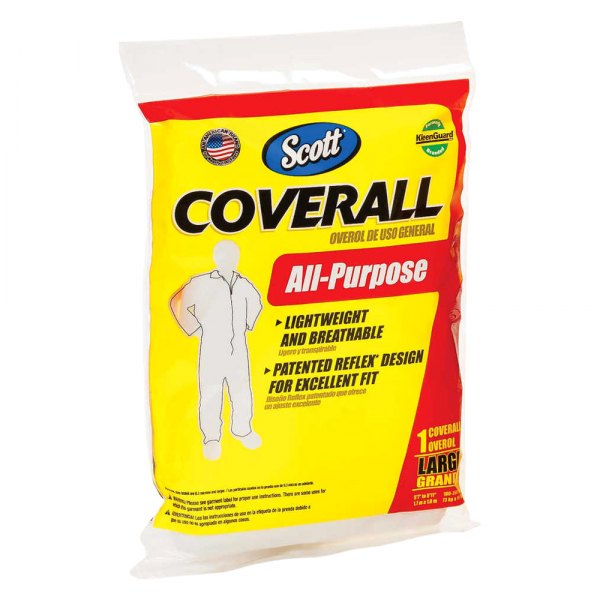 Kimberly Clark® - Scott™ Large White Fabric All-Purpose Disposable Coverall