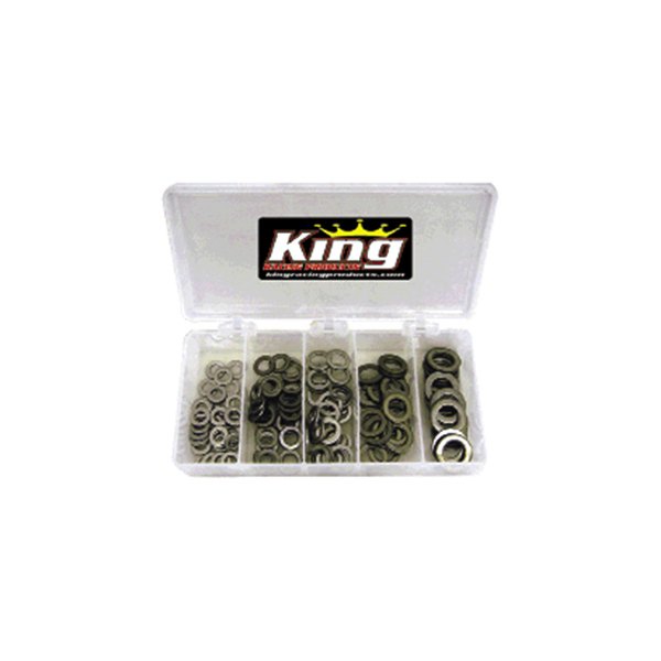 King Racing® - 0.060 Stainless Steel Washer Assortment (145 Pieces)