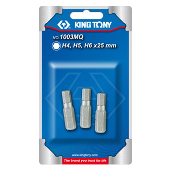 KING TONY® - SAE Hex Insert Bit Set (3 Pieces)