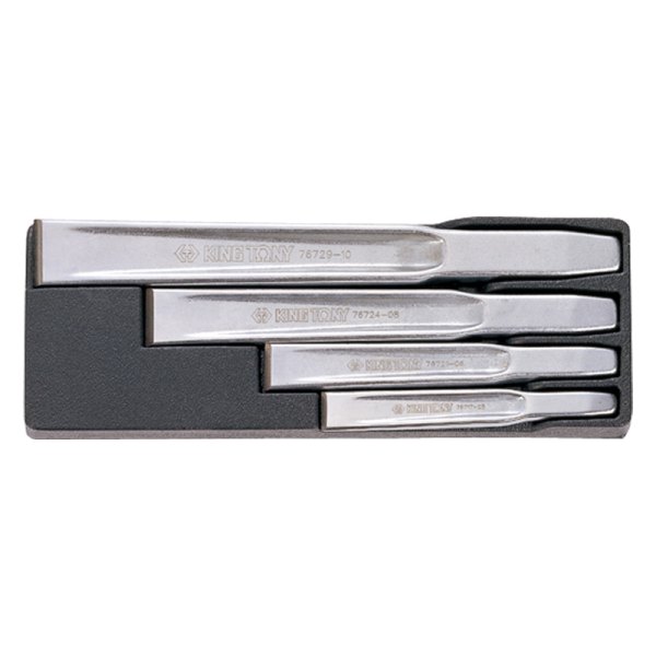 KING TONY® - 4-piece 17 to 29 mm Cold Chisel Set
