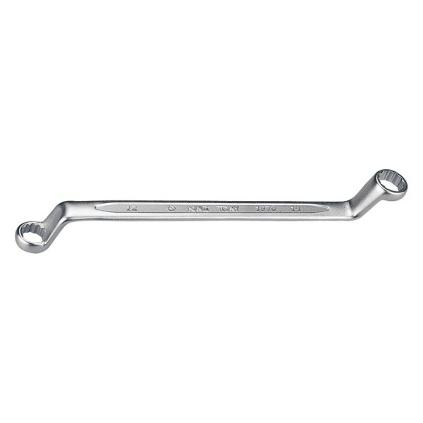 KING TONY® - 12 x 13 mm 12-Point 75° Angled Head Chrome Double Box End Wrench