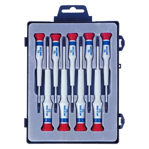King Tony® - 9-piece T4 to T20 Multi Material Handle Precision Torx Screwdriver Set