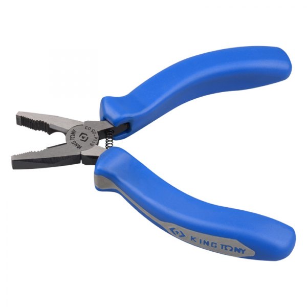 KING TONY® - 5" Multi-Material Handle Combination Jaws Spring Loaded Mini Linemans Pliers