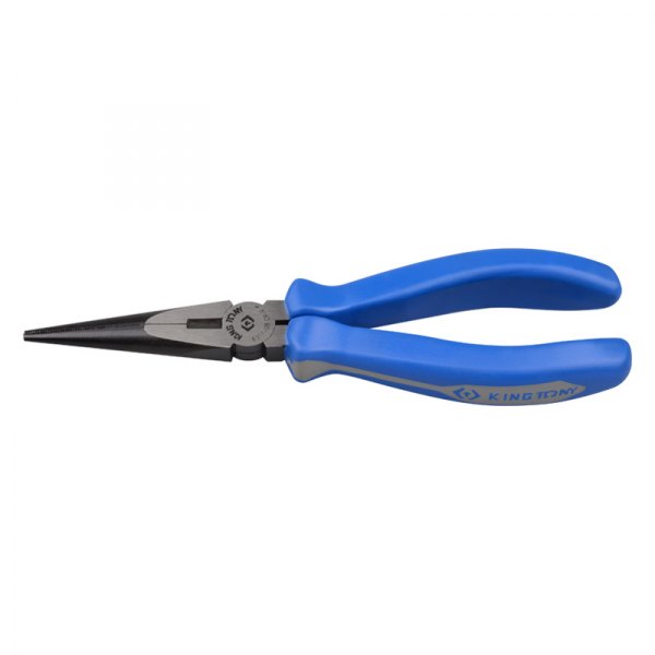 KING TONY® - 6-1/2" Box Joint Straight Jaws Multi-Material Handle Cutting European Style Needle Nose Pliers