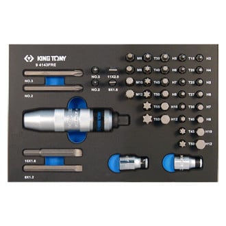 1/2 Inch Doppenset Gereedschapsset King Tony King Tony - Coffret De Douilles 1/4 Et 1/2 Métriques Avec Accessoires - 110 Pièces Limited Edition 30 Jaar Ks Tools