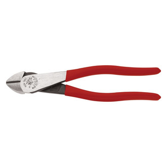 Klein Tools® - 8" Lap Joint Dipped Angled Head Short Jaw Diagonal Cutters