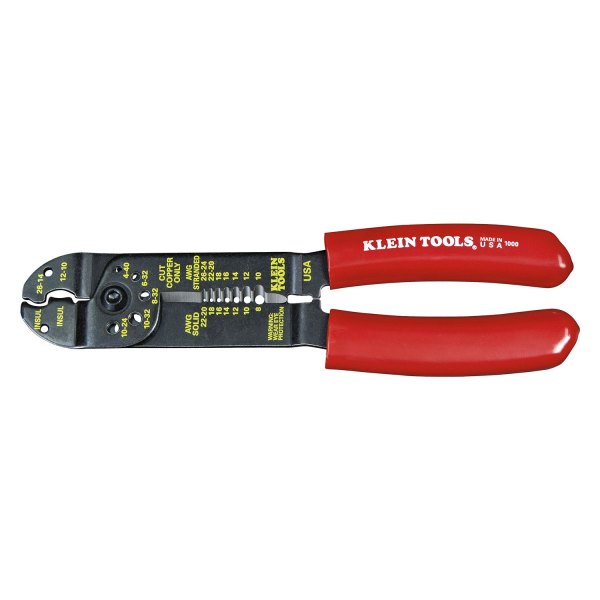 Klein Tools® - SAE 26-10 AWG Fixed Stripper/Crimper/Wire Cut and Loop/Screw Cut Multi-Tool