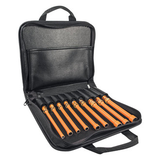 Klein Tools® - Klein -Kurve™ 9-piece 3/16" to 5/8" Insulated Handle Hollow Shaft Nut Driver Set