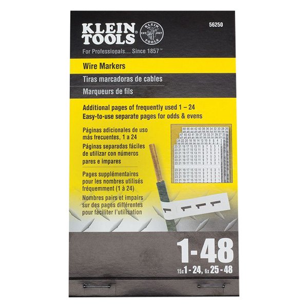 Klein Tools® - Wire Marker Book