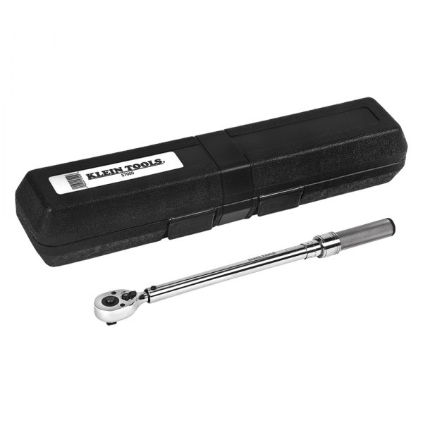 Klein Tools® - 3/8" Drive SAE/Metric 10 to 100 ft-lb Adjustable Click Torque Wrench