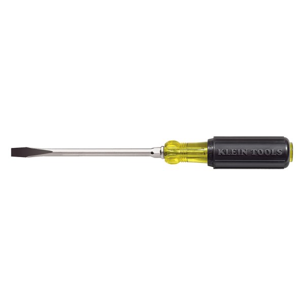 Klein Tools® - Tip-Ident™ 3/8" x 8" Multi Material Handle Bolstered Slotted Screwdriver