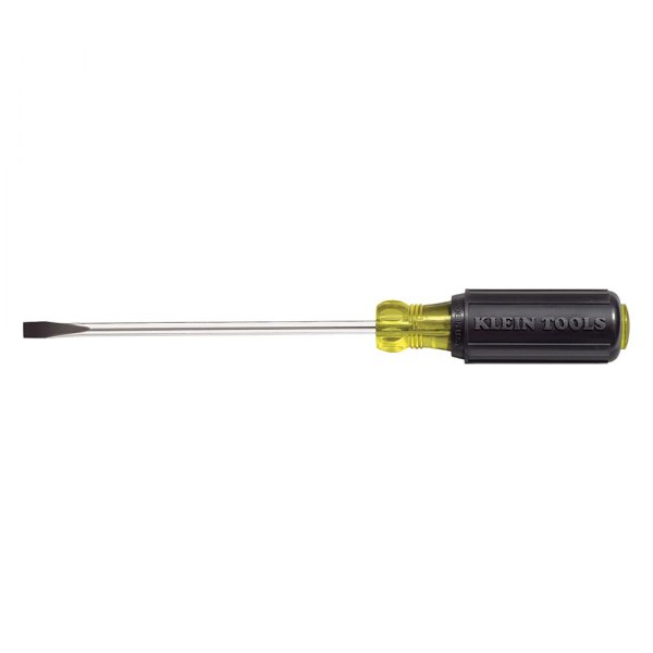 Klein Tools® - Tip-Ident™ 1/4" x 10" Multi Material Handle Slotted Screwdriver