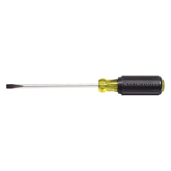 Klein Tools® - Tip-Ident™ 1/4" x 4" Multi Material Handle Slotted Screwdriver