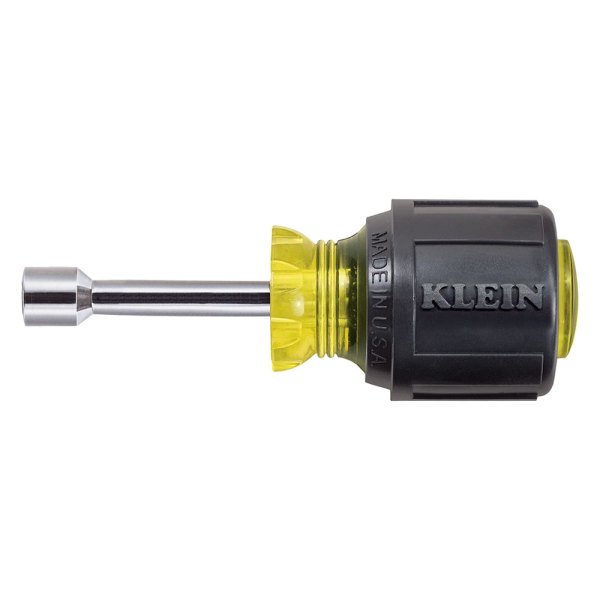 Klein Tools® - 5/16" Multi Material Handle Hollow Shaft Magnetic Stubby Nut Driver