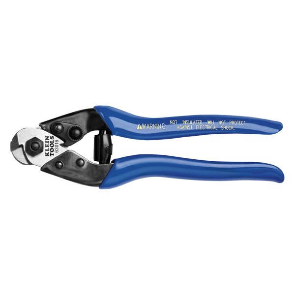 Klein Tools® - 7-1/2" OAL Blue Heavy-Duty Wire Rope Cutter