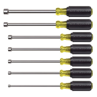 Klein Tools® - 7-piece 3/16" to 1/2" Multi Material Handle Magnetic Hollow Shaft Nut Driver Set