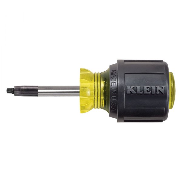 Klein Tools® - Tip-Ident™ #2 Multi Material Handle Stubby Square Screwdriver
