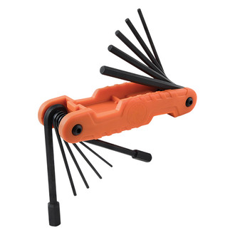 Klein Tools® 70550 - 11-Piece 1/2" to 3/32" SAE Folding Hex Keys