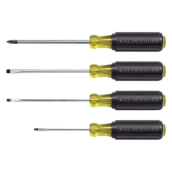 Klein Tools® - 4-piece Multi Material Handle Mini Phillips/Slotted Mixed Screwdriver Set