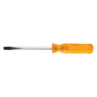 Klein Tools® BD412 - 3/8" x 12" Dipped Handle Slotted Screwdriver