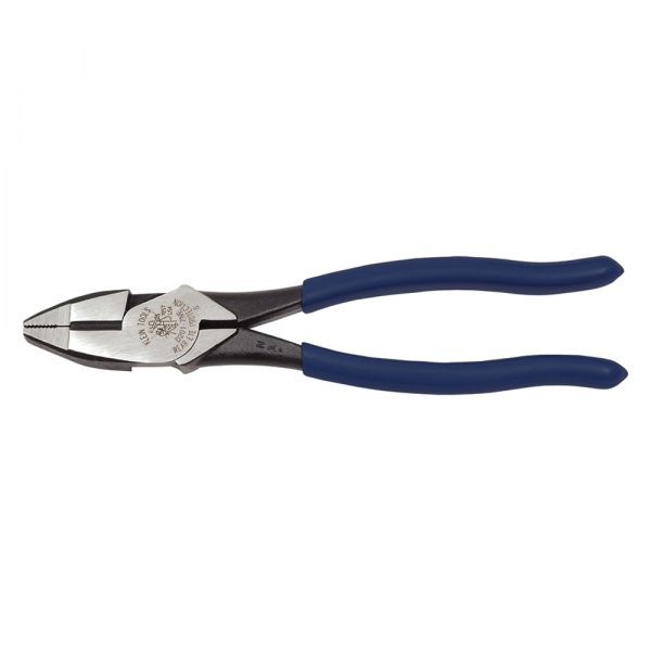 Klein Tools® - 7-3/8" Dipped Handle Flat Grip/Cut Jaws Linemans Pliers