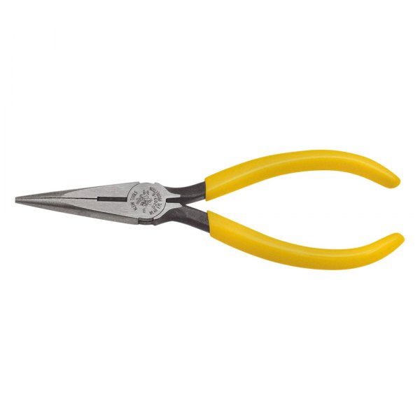 Klein Tools® - 6-5/8" Box Joint Straight Jaws Dipped Handle Cutting Needle Nose Pliers