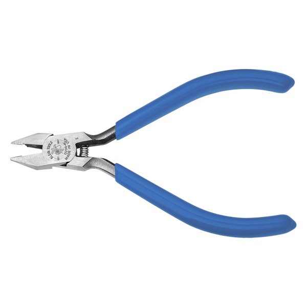 Klein Tools® - 4-1/4" Box Joint Dipped Electronics Semi-Flush Diagonal Cutters