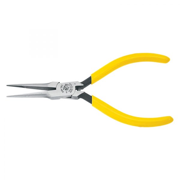 Klein Tools® - 5-5/8" XLT Joint Straight Jaws Dipped Handle Spring Loaded Needle Nose Pliers