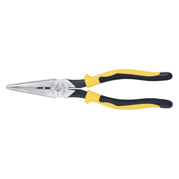 Klein Tools® - Journeyman™ 8-9/16" Box Joint Straight Jaws Multi-Material Handle Cutting Stripper Needle Nose Pliers