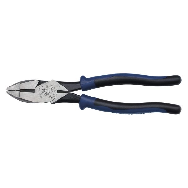 Klein Tools® - Journeyman™ 8-7/8" Multi-Material Handle Flat Grip/Cut Round Jaws Linemans Pliers
