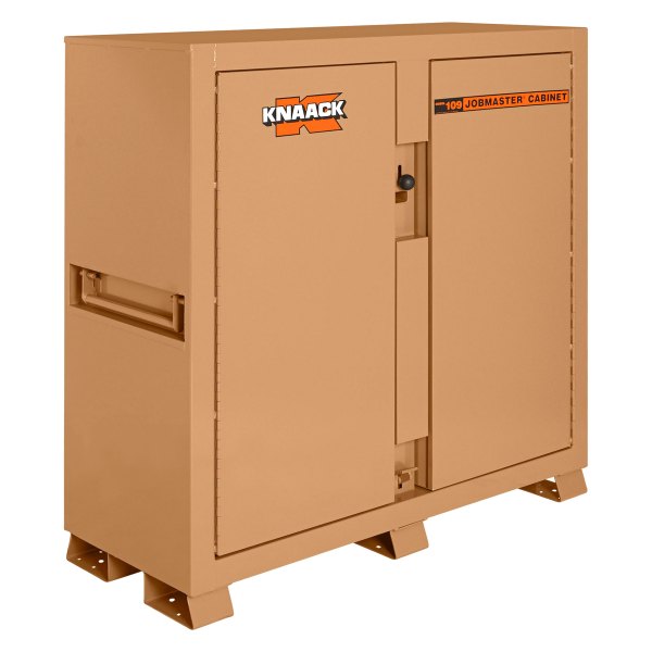 Knaack® - JOBMASTER™ Tan Cabinet with Full-Width Shelves (60" L x 60" W x 24" H)