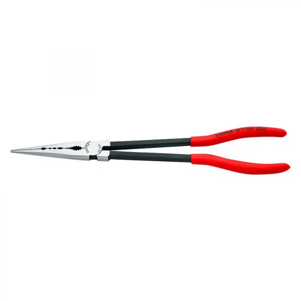 Knipex® - 11" Box Joint Straight Jaws Dipped Handle Long Reach Needle Nose Pliers