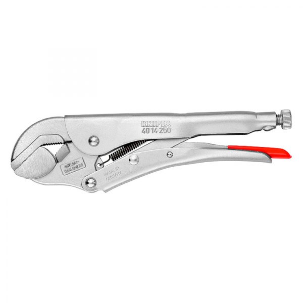 Knipex® - 10" Metal Handle Straight Jaws Pivoting Locking Pliers