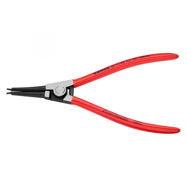 Knipex® - Straight 0.093" Fixed Tips External Spring Loaded Snap Ring Pliers