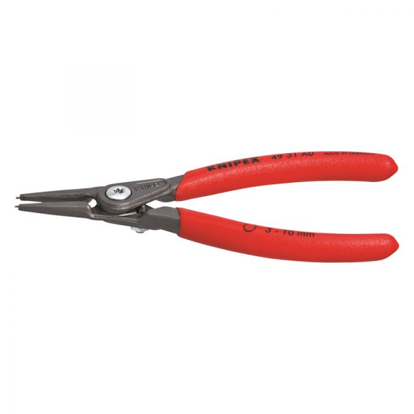Knipex® - Straight 0.031" Fixed Tips External Spring Loaded Precision Overstretching Limiting Snap Ring Pliers