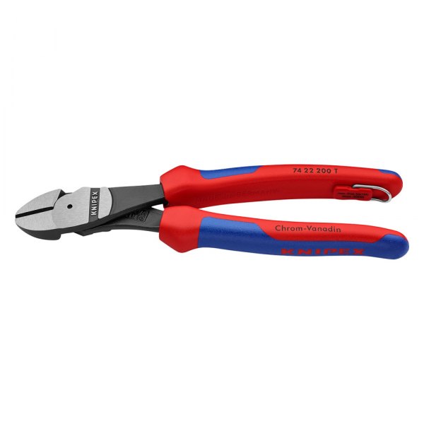 Knipex® - 8" Lap Joint Multi-Material Grip Tether 25° Angled Diagonal Cutters