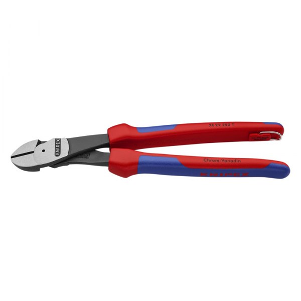 Knipex® - 10" Lap Joint Multi-Material Grip Tether 25° Angled Diagonal Cutters