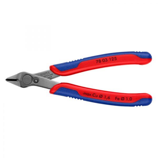 Knipex® - Electronic Super Knips™ 5" Lap Joint Multi-Material Grip Diagonal Cutters