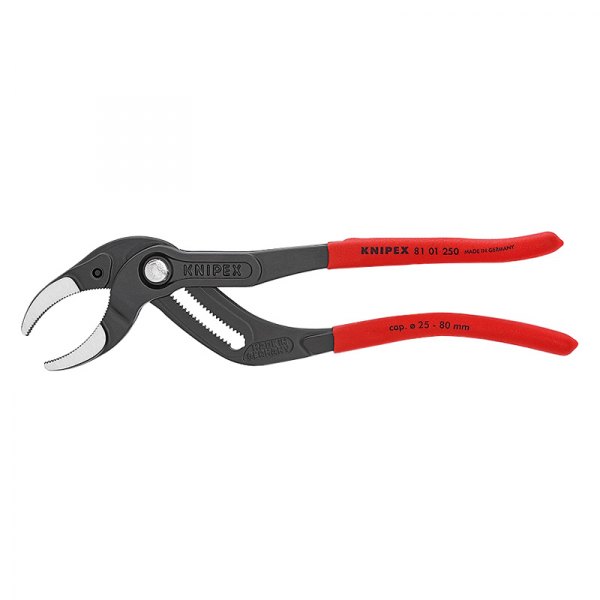 Knipex® - 10" Curved Jaws Dipped Handle Siphon and Connector Tongue & Groove Pliers