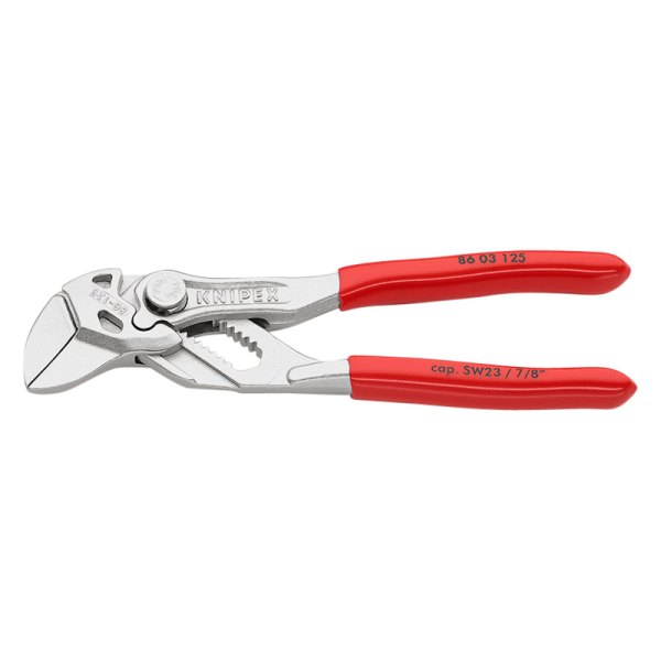 Knipex® - 5" Smooth Jaws Dipped Handle Ratcheting Tongue & Groove Pliers