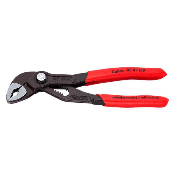 Knipex® - Cobra™ 6" V-Jaws Dipped Handle Self Locking Tongue & Groove Pliers
