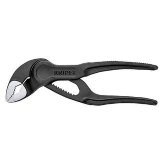Knipex® - Cobra™ 4" V-Jaws Metal Handle Self Locking Push Button Tongue & Groove Pliers